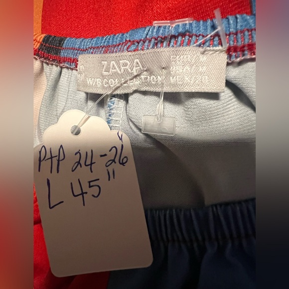 Zara Multicolor Striped Long Sleeve Dress - Picture 8 of 8